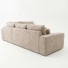 Lucca Modern Stone Textured Fabric Corner Sofa