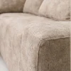 Lucca Modern Stone Textured Fabric Corner Sofa