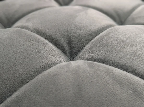 Siena Modern Grey Velvet 3-Seater Pull-Out Sofa Bed