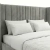 Mayfair Luxury Wingback Fluted Bed Frame – Bespoke Colours & Fabrics
