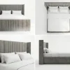 Mayfair Luxury Wingback Fluted Bed Frame – Bespoke Colours & Fabrics