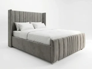 Mayfair Luxury Wingback Fluted Bed Frame – Bespoke Colours & Fabrics