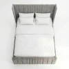 Mayfair Luxury Wingback Fluted Bed Frame – Bespoke Colours & Fabrics