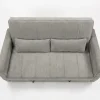 Apollo Premium Grey Fabric 2-Seater Pull-Out Sofa Bed