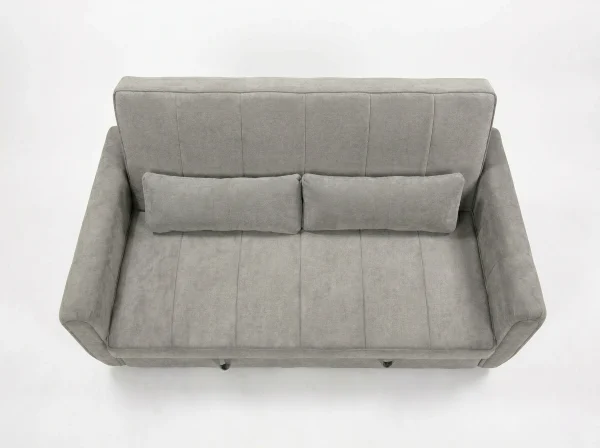 Apollo Premium Grey Fabric 2-Seater Pull-Out Sofa Bed