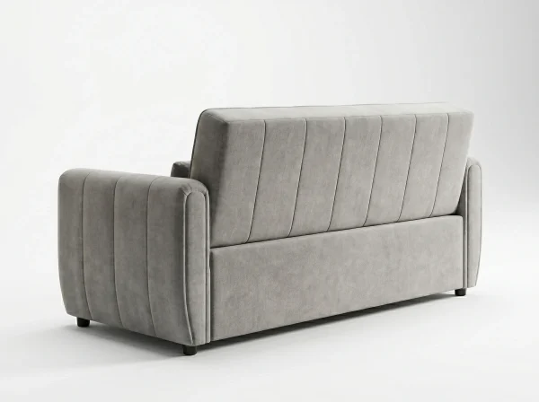Apollo Premium Grey Fabric 2-Seater Pull-Out Sofa Bed