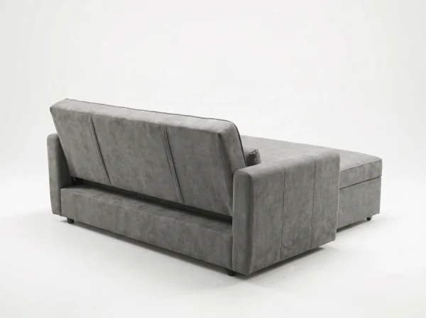 Apollo Premium Grey Fabric 2-Seater Pull-Out Sofa Bed