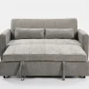 Apollo Premium Grey Fabric 2-Seater Pull-Out Sofa Bed