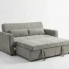Apollo Premium Grey Fabric 2-Seater Pull-Out Sofa Bed