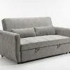Apollo Premium Grey Fabric 2-Seater Pull-Out Sofa Bed