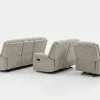 Arlington Premium Ortho-Comfort Sand Fabric Recliner Sofa Range