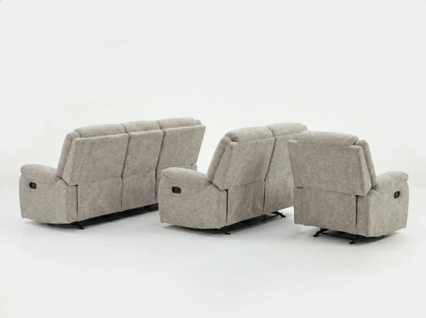 Arlington Premium Ortho-Comfort Sand Fabric Recliner Sofa Range