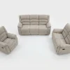 Arlington Premium Ortho-Comfort Sand Fabric Recliner Sofa Range