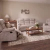 Arlington Premium Ortho-Comfort Sand Fabric Recliner Sofa Range