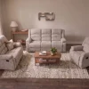Arlington Premium Ortho-Comfort Sand Fabric Recliner Sofa Range