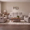 Arlington Premium Ortho-Comfort Sand Fabric Recliner Sofa Range