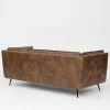 Brooklyn Vintage Brown Faux Leather 3+2+1 Sofa Suite
