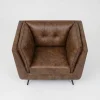 Brooklyn Vintage Brown Faux Leather 3+2+1 Sofa Suite