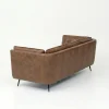 Brooklyn Vintage Brown Faux Leather 3+2+1 Sofa Suite