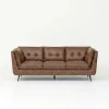 Brooklyn Vintage Brown Faux Leather 3+2+1 Sofa Suite