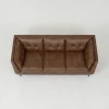 Brooklyn Vintage Brown Faux Leather 3+2+1 Sofa Suite