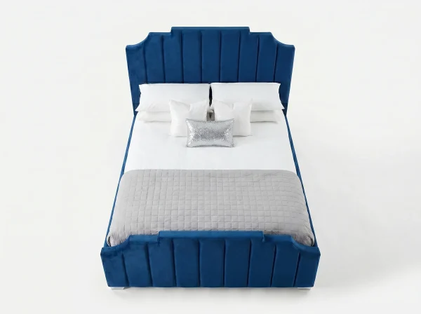 Gucci Premium Art Deco Velvet Bed Frame
