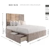 Kensington Premium Block-Panelled Storage Bed Frame