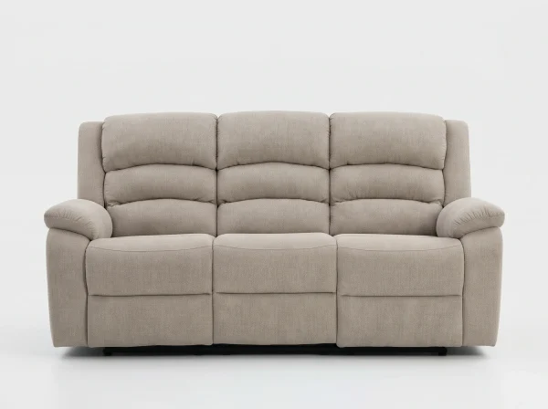 Arlington Premium Ortho-Comfort Sand Fabric Recliner Sofa Range