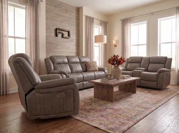 Kingston Luxury Air Leather Recliner Sofa Range