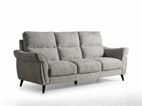 Malvern Premium High-Back Grey Fabric Sofa Range