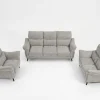 Malvern Premium High-Back Grey Fabric Sofa Range