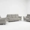 Malvern Premium High-Back Grey Fabric Sofa Range