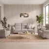 Malvern Premium High-Back Grey Fabric Sofa Range