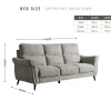 Malvern Premium High-Back Grey Fabric Sofa Range