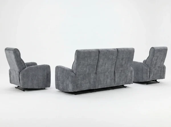 Mendoza Zero Gravity Fabric Reclining Sofa Suite (3+2+1)
