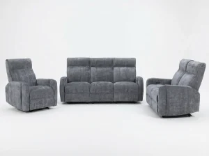 Mendoza Zero Gravity Fabric Reclining Sofa Suite (3+2+1)