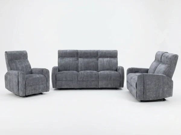 Mendoza Zero Gravity Fabric Reclining Sofa Suite (3+2+1)