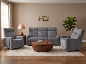 Mendoza Zero Gravity Fabric Reclining Sofa Suite (3+2+1)