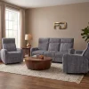 Mendoza Zero Gravity Fabric Reclining Sofa Suite (3+2+1)