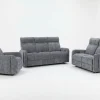Mendoza Zero Gravity Fabric Reclining Sofa Suite (3+2+1)