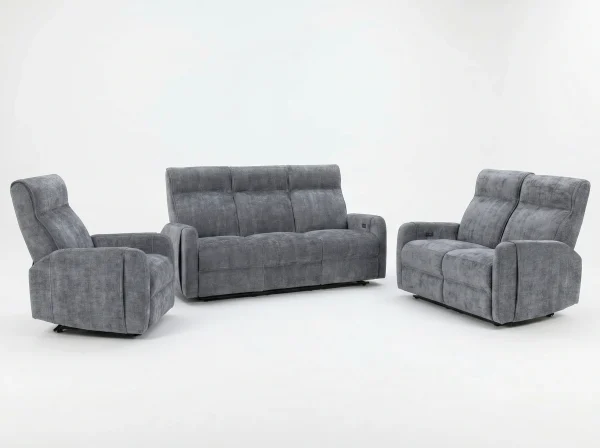 Mendoza Zero Gravity Fabric Reclining Sofa Suite (3+2+1)