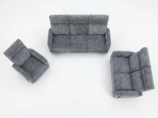 Mendoza Zero Gravity Fabric Reclining Sofa Suite (3+2+1)