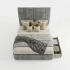 Richmond Premium Grey Velvet Fluted Storage Bed (Freestanding Design)