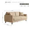 Sloane Mid-Century Woven Fabric Sofa Range (Oatmeal & Ochre) Sloane Mid-Century Woven Fabric Sofa Range (Oatmeal & Ochre)