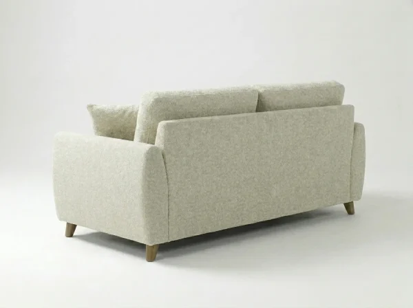 Sloane Mid-Century Woven Fabric Sofa Range (Oatmeal & Ochre)