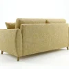 Sloane Mid-Century Woven Fabric Sofa Range (Oatmeal & Ochre)