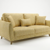 Sloane Mid-Century Woven Fabric Sofa Range (Oatmeal & Ochre)