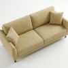 Sloane Mid-Century Woven Fabric Sofa Range (Oatmeal & Ochre)