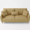 Sloane Mid-Century Woven Fabric Sofa Range (Oatmeal & Ochre)