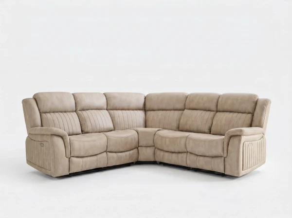 Stanley Premium Fabric Reclining Corner Sofa